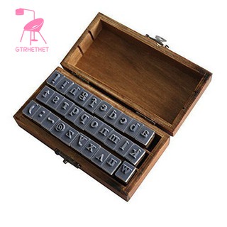 Set con dấu gỗ họa tiết chữ cái
