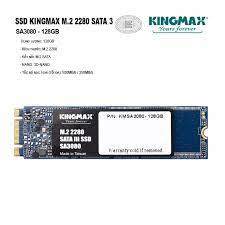 Ổ cứng SSD M2 KINGMAX 256GB | 128GB (M2-2280) SA3080 Chuẩn kết nối SATA III - BH Chính Hãng 3 năm