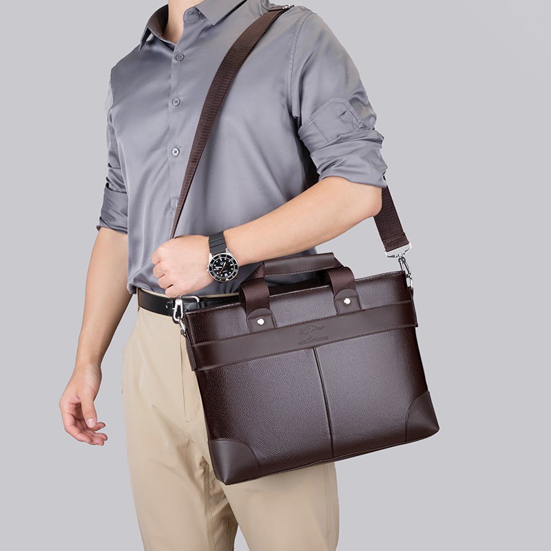 Túi da đeo vai đựng máy tính 47cm thời trang công sở cho nam | BigBuy360 - bigbuy360.vn