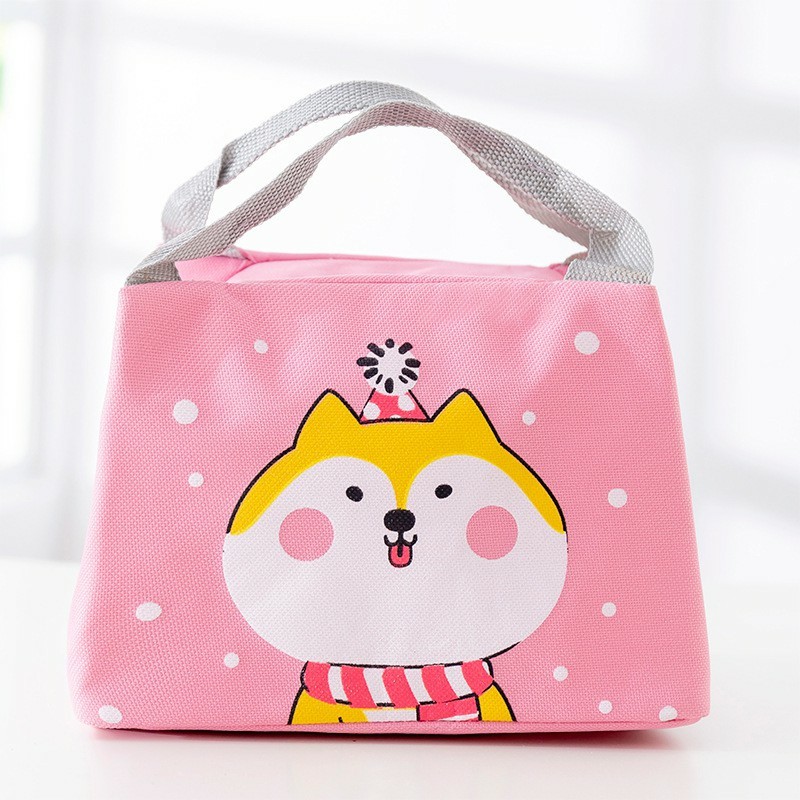 Túi giữ nhiêt đựng hộp cơmGIADUNGTONGKHO1Túi đựng hộp cơm văn phòng chống nước họa tiết dễ thương,Giỏ đựng đồ hình thú