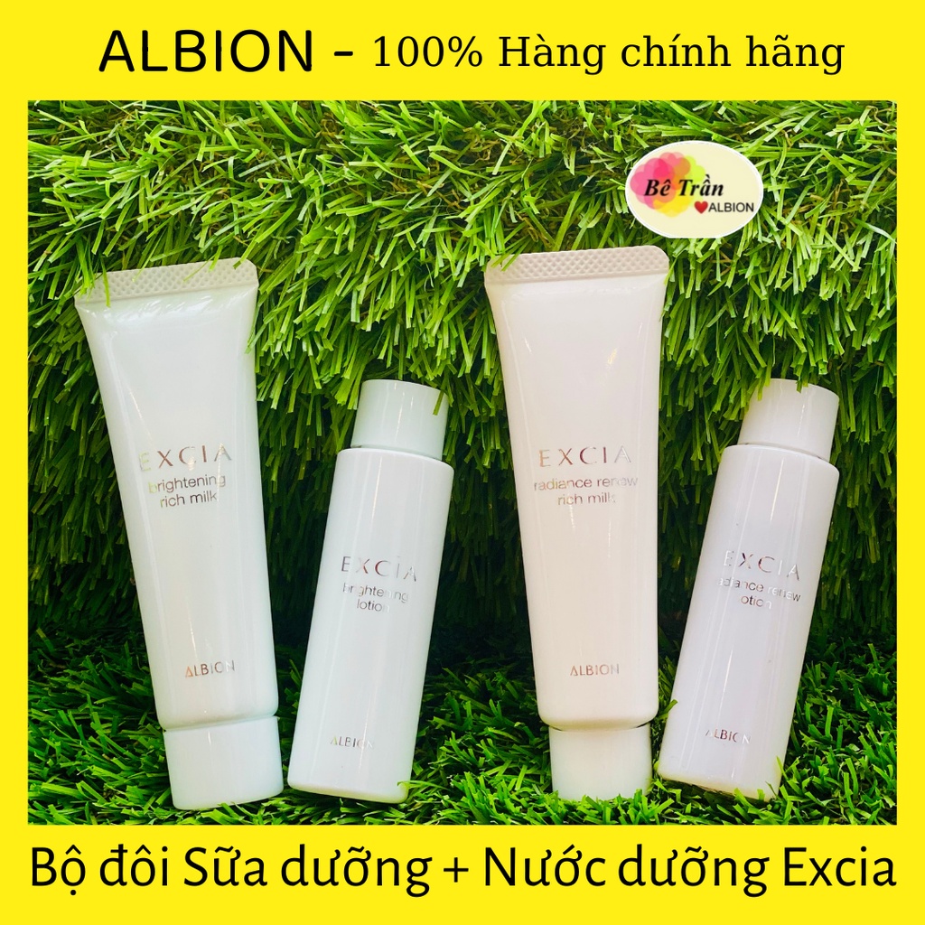 Sữa dưỡng, nước dưỡng làm sáng, chống lão hoá vượt bậc dòng Excia cao cấp Brightening/Renew