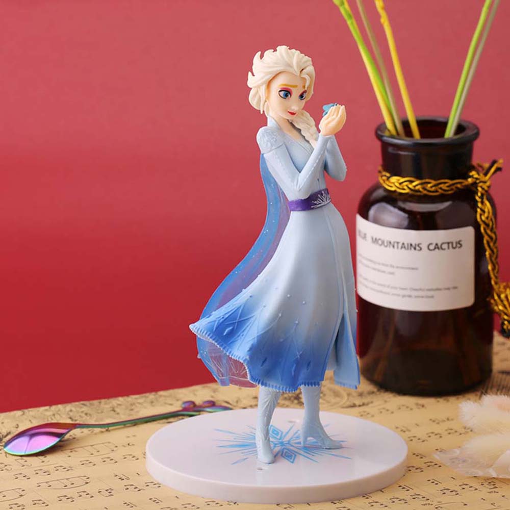 Mô Hình Nhân Vật Công Chúa Elsa Trong Phim Hoạt Hình Frozen Bằng Pvc Kích Thước 21cm