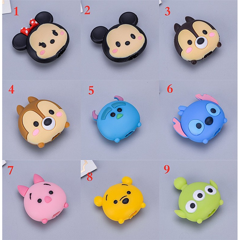 Dễ Thương Phụ Kiện Bảo Vệ Dây Cáp Hình Động Vật Hoạt Hình Đáng Yêu