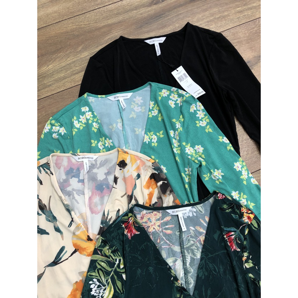 Đầm thun BCBG đuôi cá cổ wrap | BigBuy360 - bigbuy360.vn