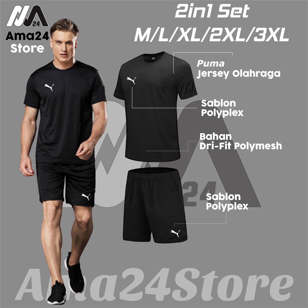 !! Áo Thun Thể Thao Đá Bóng Thiết Kế Trẻ Trung Năng Động | Pum4 Size M / L / XL / XXL / XXXL