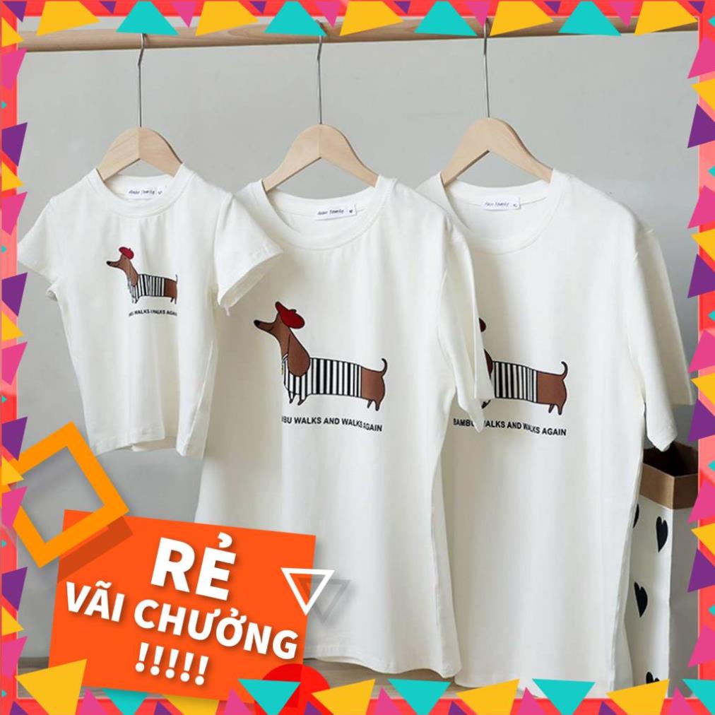 Áo gia đình Chú Chó Lạp Xưởng - Thời trang Đồng phục Viet Family 💝 Hàng chuẩn thương hiệu