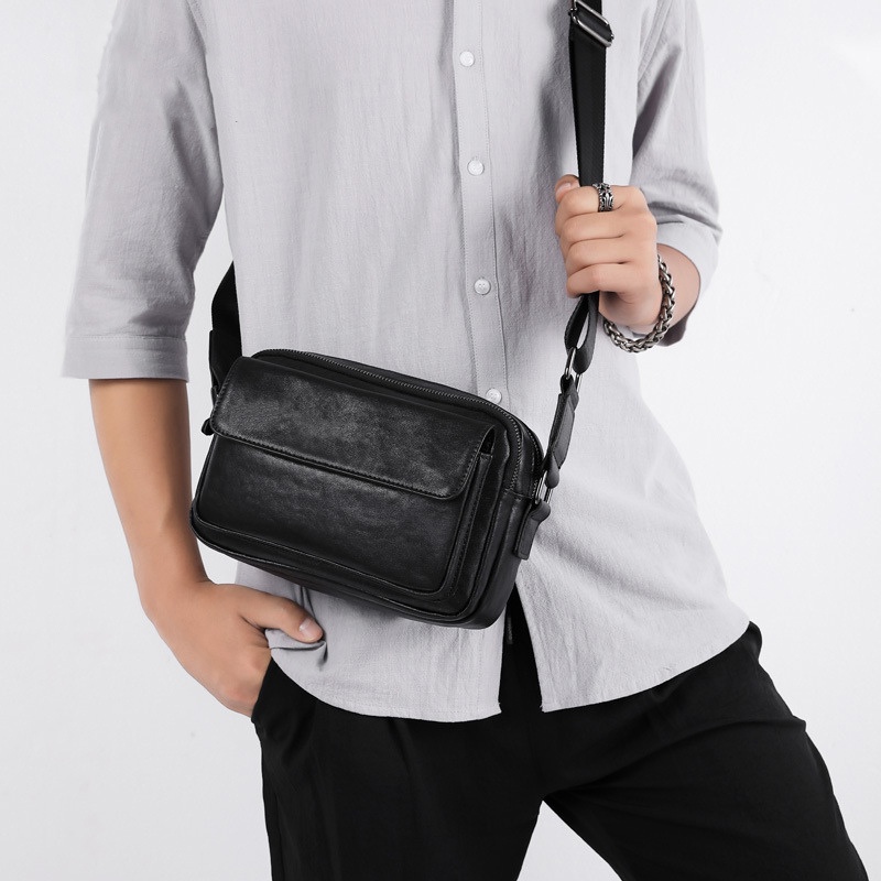 Túi đeo chéo nam nữ da thời trang unisex phong cách chất liệu cao cấp ZINLY