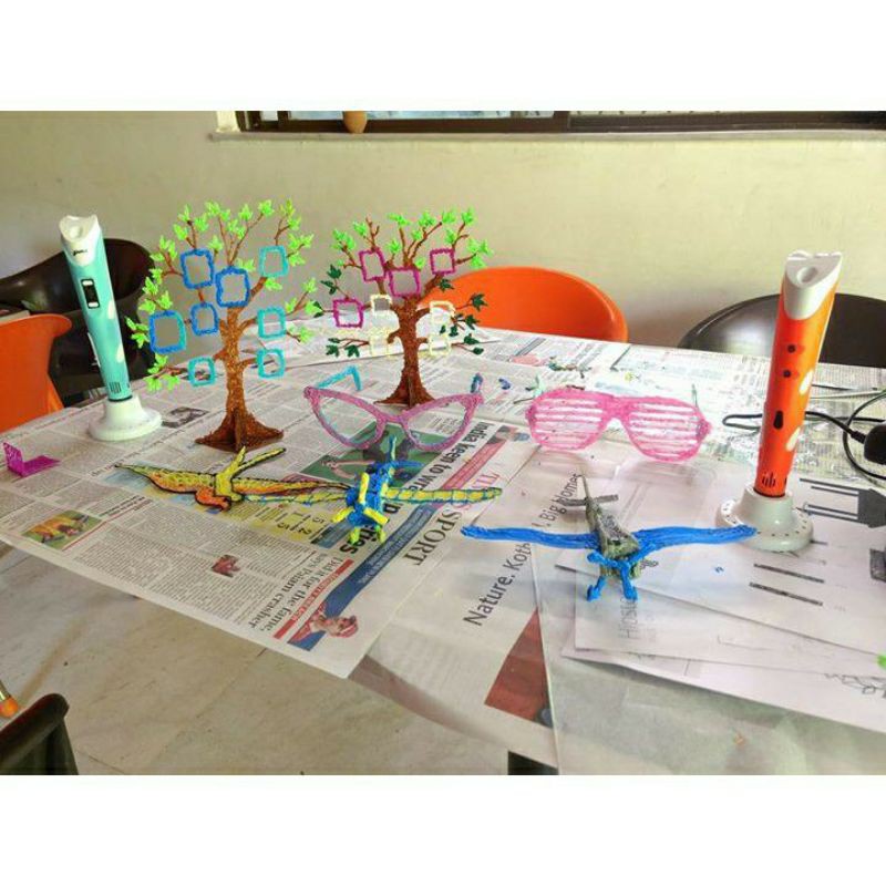 Bút vẽ 3D sống động nhiệt độ cao PLA kèm 5m vật liệu và cáp sạc | BigBuy360 - bigbuy360.vn