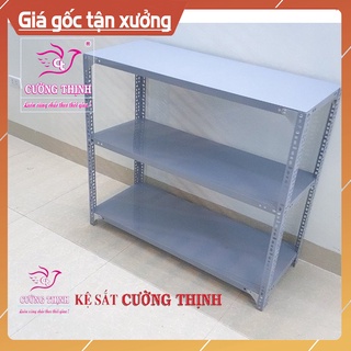 Kệ sắt mini 3 tầng, cao 1m x dài 60cm x rộng 40cm, kệ sắt v lỗ