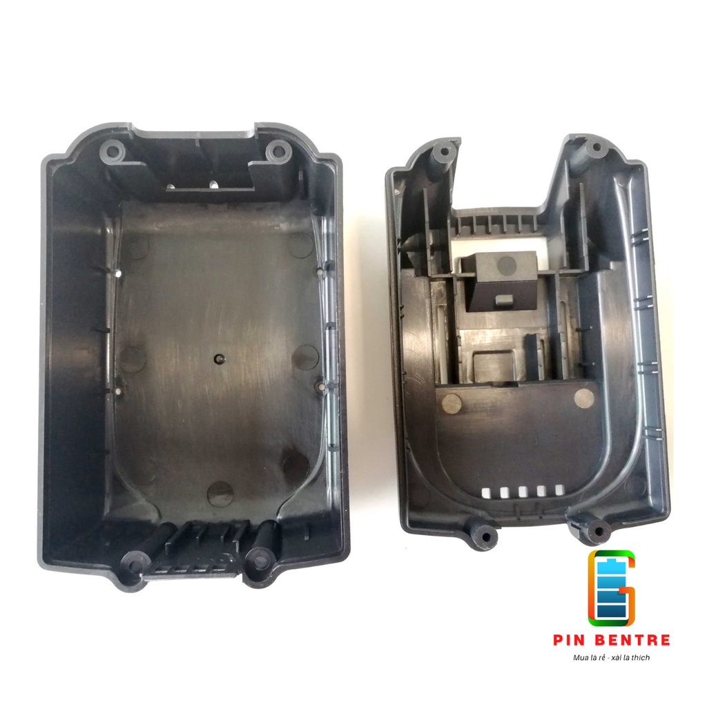 Vỏ pin Makita loại 15 viên Pin sạc Adaptor có báo Pin