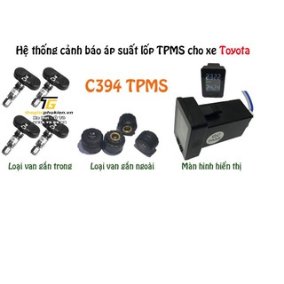 Cảm biến áp suất lốp Ellisafe C394 cắm cổng chờ, loại van lắp trong cho Xe Toyota
