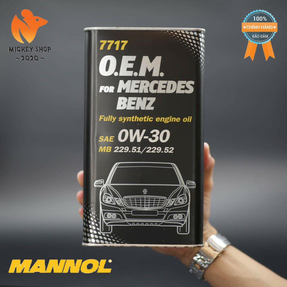 [Pro] Nhớt MANNOL 0W-30 SN/CF O.E.M Cho Xe Mercedes Benz 7717 – 4 Lít Hàng Đức Cao Cấp Chính Hãng – Mickey2020shop