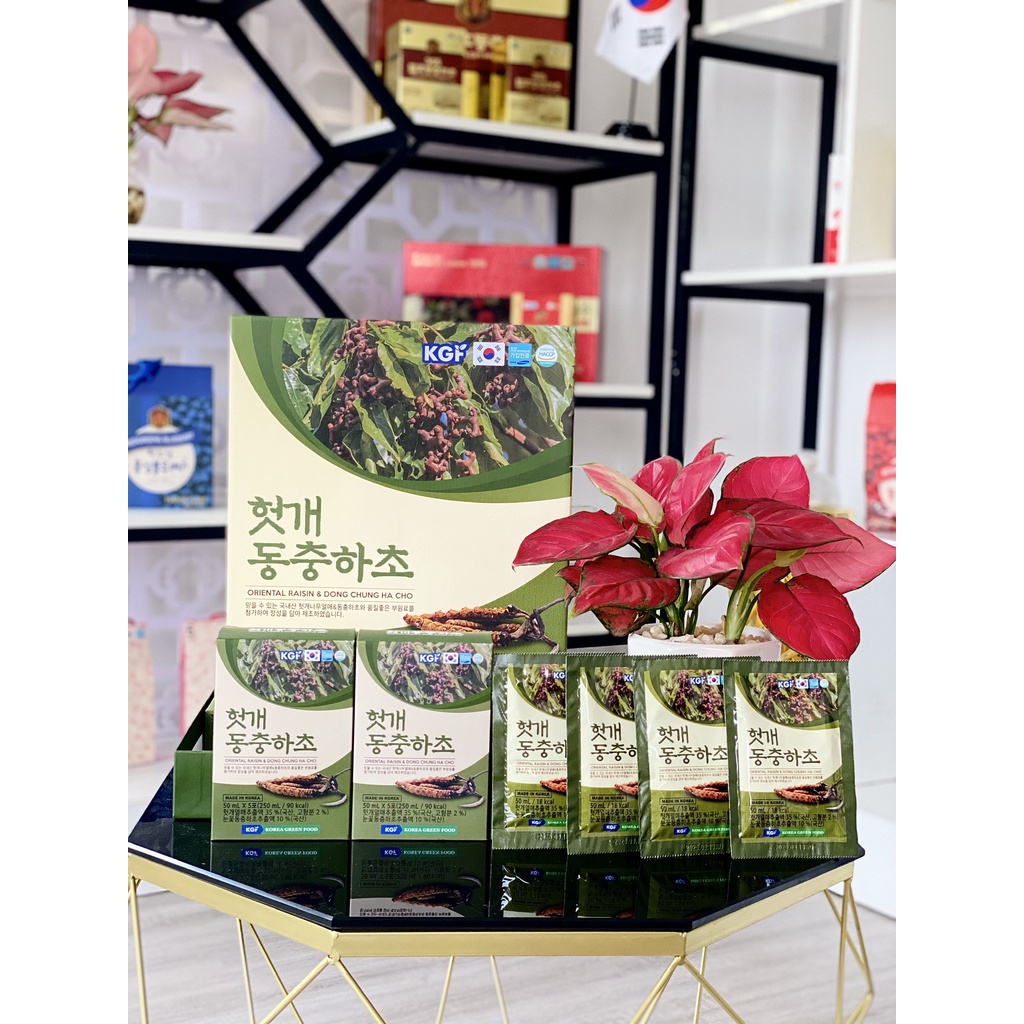 NƯỚC MÁT GAN ĐÔNG TRÙNG GIẢI ĐỘC GAN KGF HÀN QUỐC 50ML X 30 GÓI