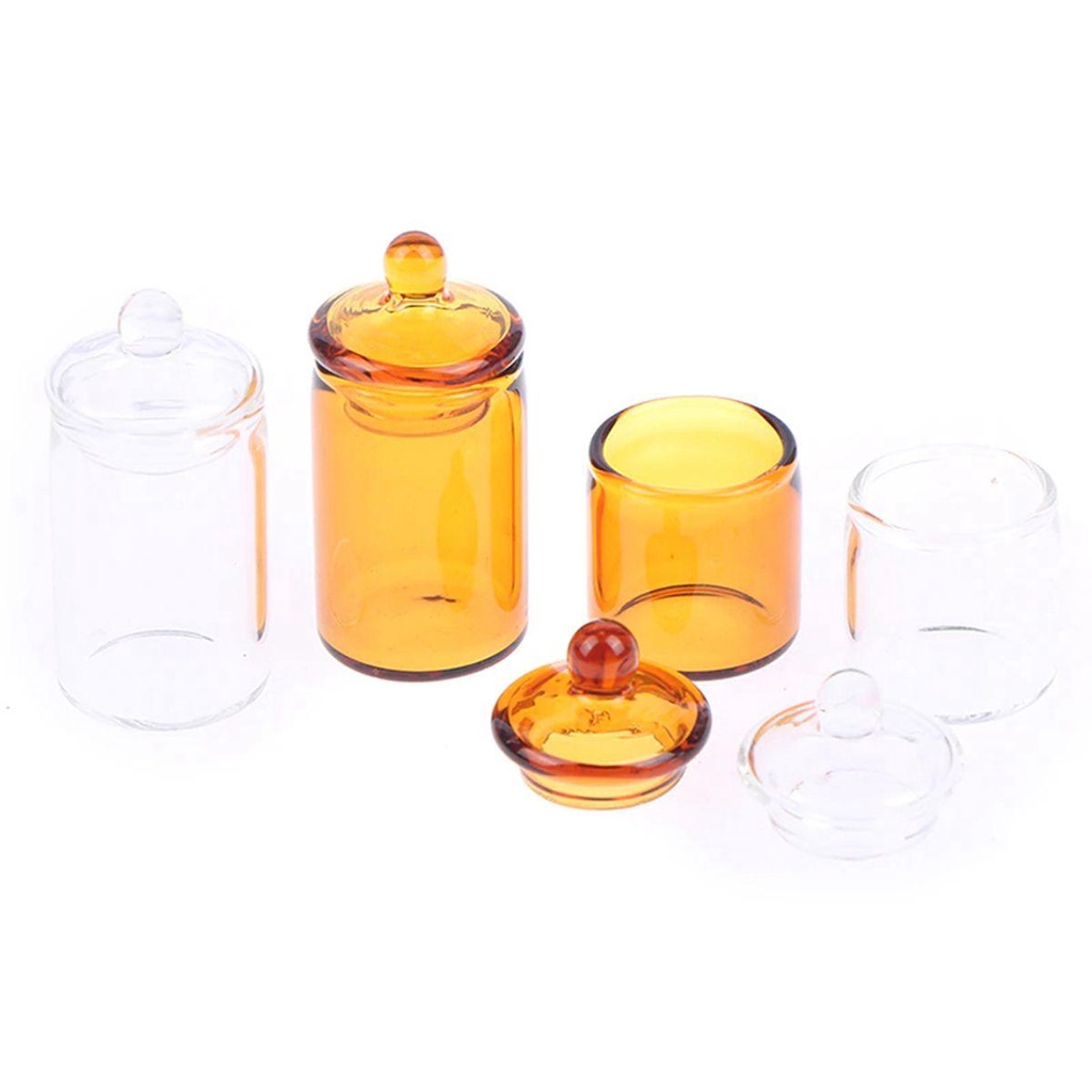 PATRICIA Lọ Thủy Tinh Đựng Hạt Cà Phê 1 / 12 Trang Trí Nhà Búp Bê