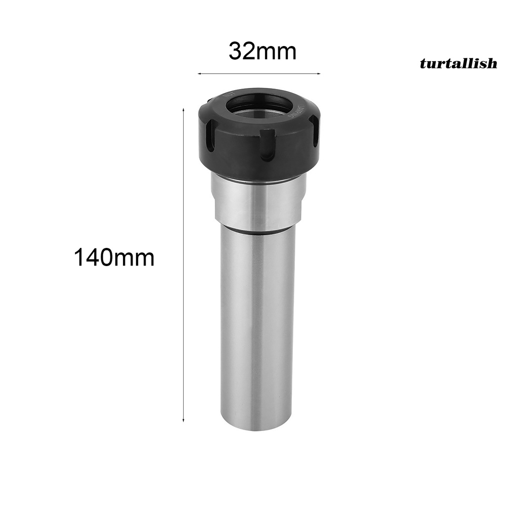 TURTALLISH C32-ER32 Straight Shank Chuck Small Sturdy Chromium Molybdenum Steel Straight Shank Milling Lengthen Tool for Milling Machine