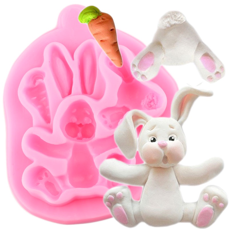 Khuôn Silicone Làm Bánh Tạo Hình Động Vật 3D Độc Đáo Tiện Dụng