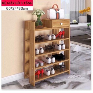(Thiết bị) Giá để giày, Kệ Giày, kệ giầy dép - Tủ giày gỗ 5 tầng DTGH