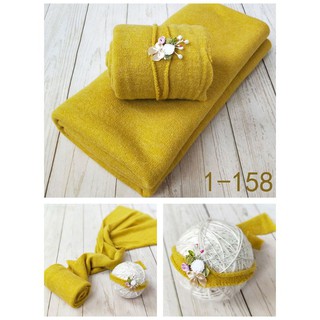 2 Pcs Newborn Photography Props Baby Wraps Blanket Photo  Accessories