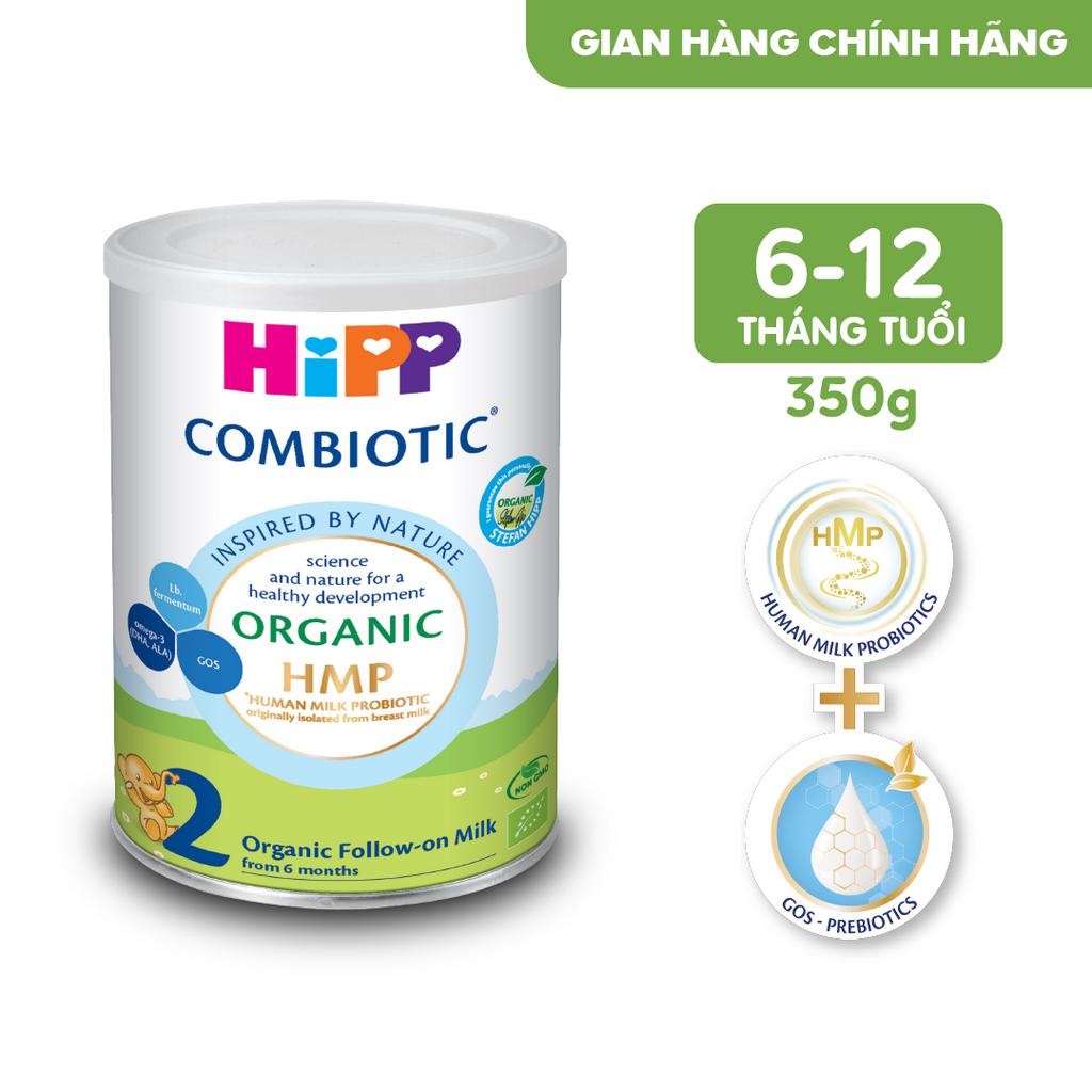 [Burine] Sữa công thức HiPP Organic Combiotic 350g, bổ sung dinh dưỡng, hỗ trợ phát triển trí não, tăng chiều cao cho bé