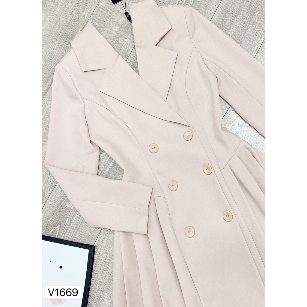 Váy be xòe cổ vest V1669 - ĐẸP SHOP DVC ( Ảnh mẫu và ảnh trải sàn do shop tự chụp ) | BigBuy360 - bigbuy360.vn