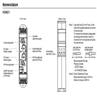 Timer omron H3DKZ-F