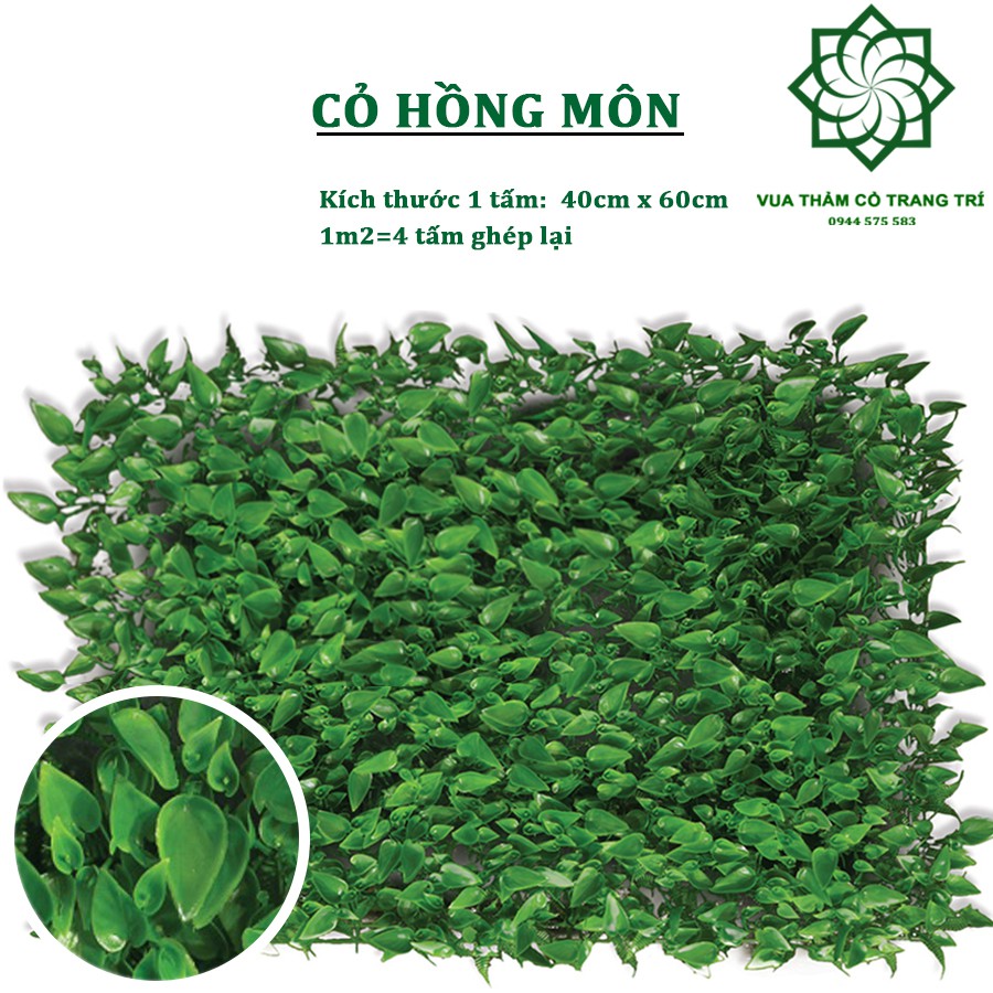 Cỏ treo tường hồng môn cao cấp 40*60cm