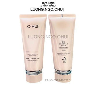 [200ml tách sétl] Sữa rửa mặt dưỡng ẩm OHUI Miracle Moisture Cleansing Foam 200ml