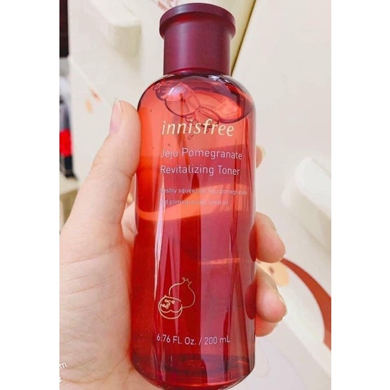 Nước Hoa Hồng Toner Lựu Đỏ Innisfree 200ml Chính Hãng  ❤