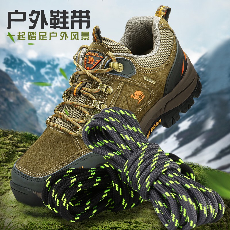 ☁✼3 pairs of hiking shoes laces men s and women sports basketball tooling boots Martin outdoor round thick lengthened