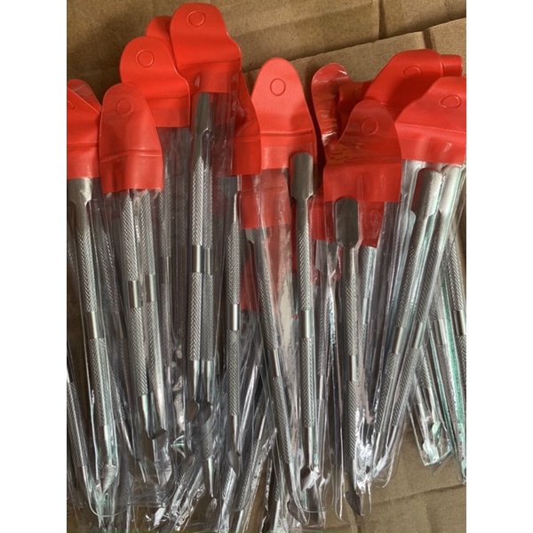 Cây đẩy da chết lấy khoé , cây cạo sơn gel inox