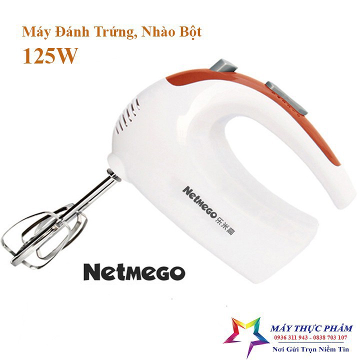 Máy đánh trứng, nhào bột cầm tay Netmego