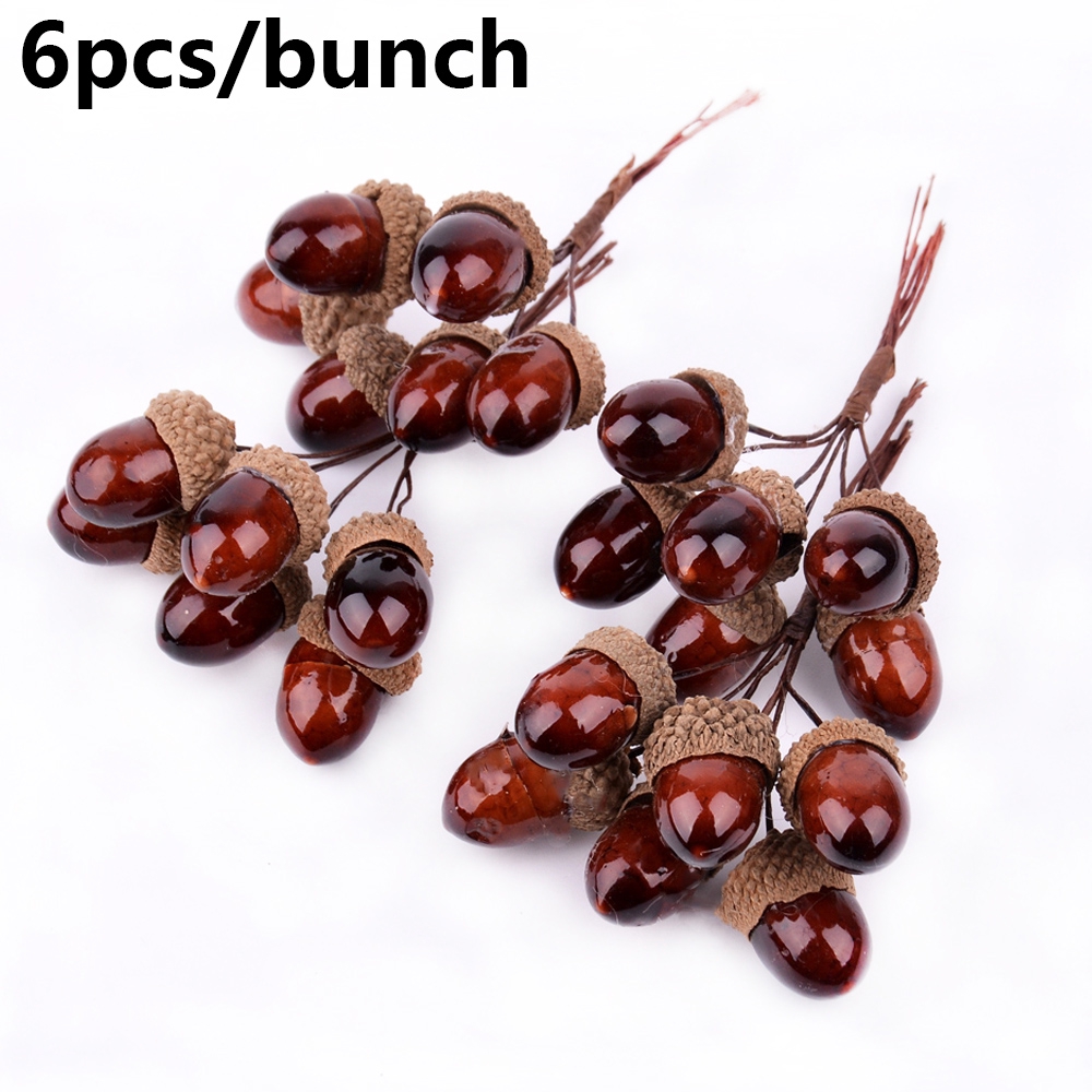 Bộ 6 nhánh cây hạt thông khô dùng làm đồ thủ công trang trí nhà/tiệc/lễ hội đẹp mắt DIY