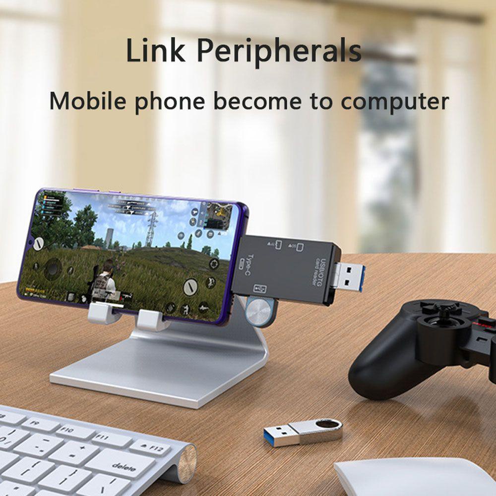 Đầu đọc thẻ nhớ MMULCK Type C USB 2.0 TF OTG Micro SD 6 trong 1 tốc độ cao đa năng