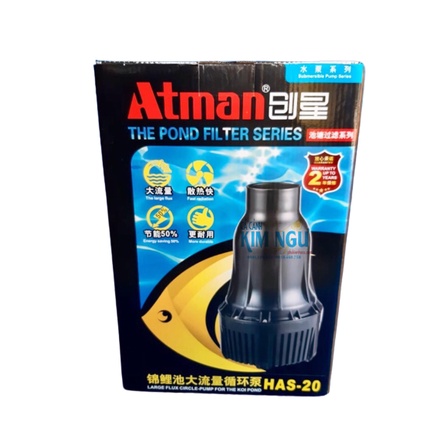Máy Bơm Đứng Hồ Cá Koi ATMAN HAS-35 HAS30 HAS25 HAS20 - Bơm Tạt Bể Cá