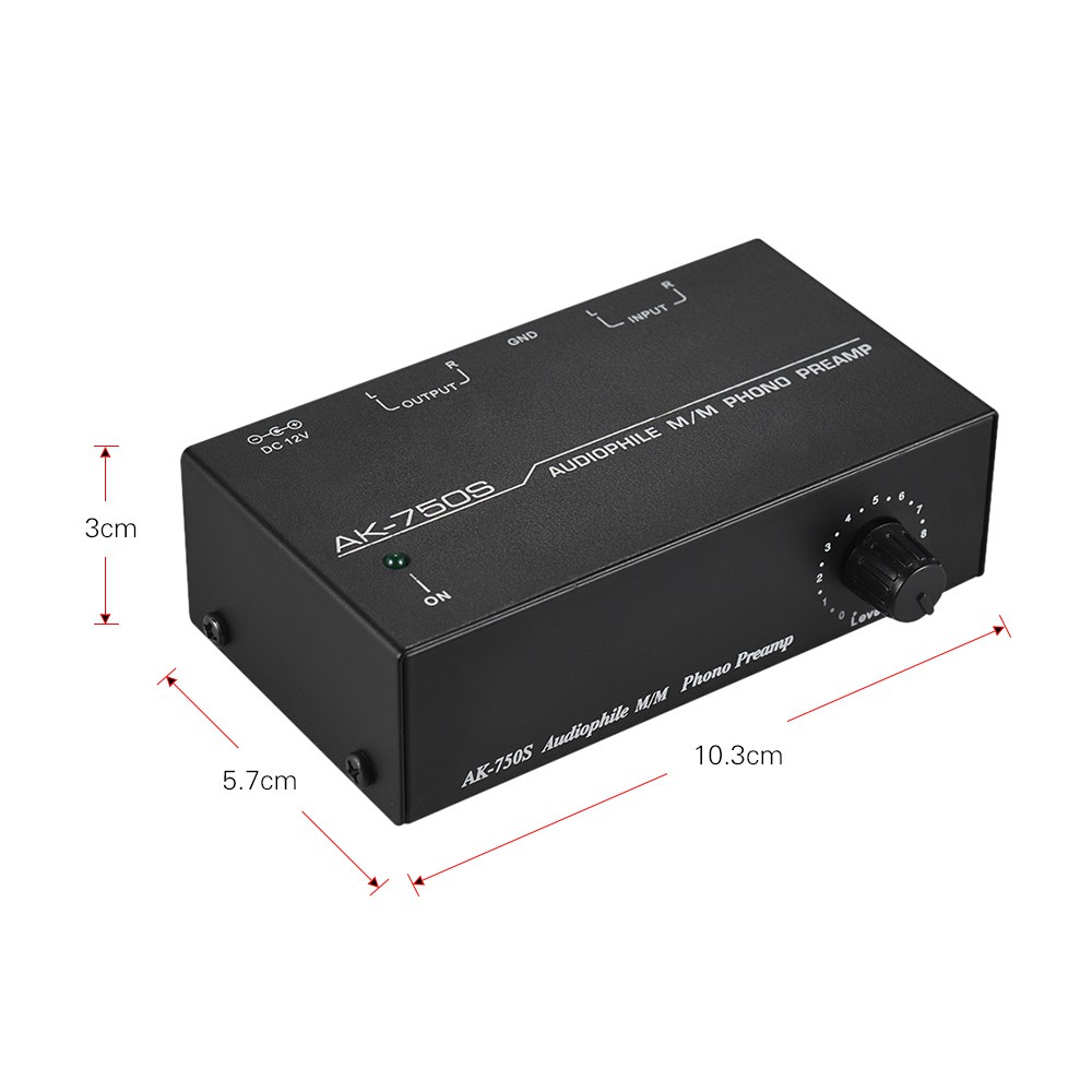Ĩ Audiophile M/M Phono Preamp Preamplifier with Level Controls RCA Input & Output Interfaces
