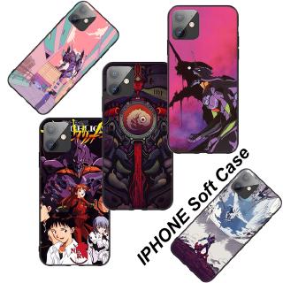 Ốp lưng silicone họa tiết hoạt hình Neon Genesis Evangelion cho iPhone 5 5s Se 6 6S 7 8 Plus Xr X Xs MAX