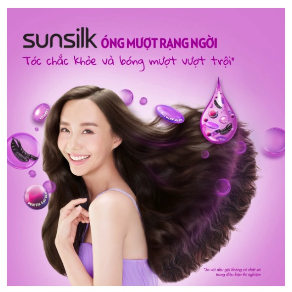 Dầu xả Sunsilk 640g giúp tóc mềm mượt, không lo bết dính với dưỡng chất thiên nhiên