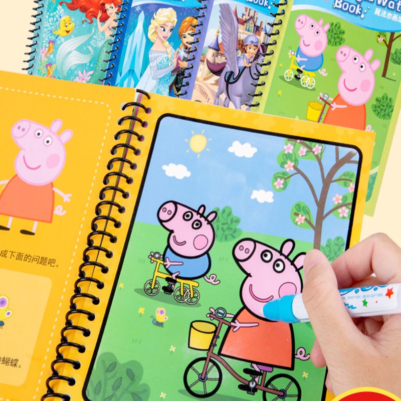 Sách Nuớc Tô Màu Ma Thuật Có Thể Tái Sử Dụng Nhiều Lần Cho Bé