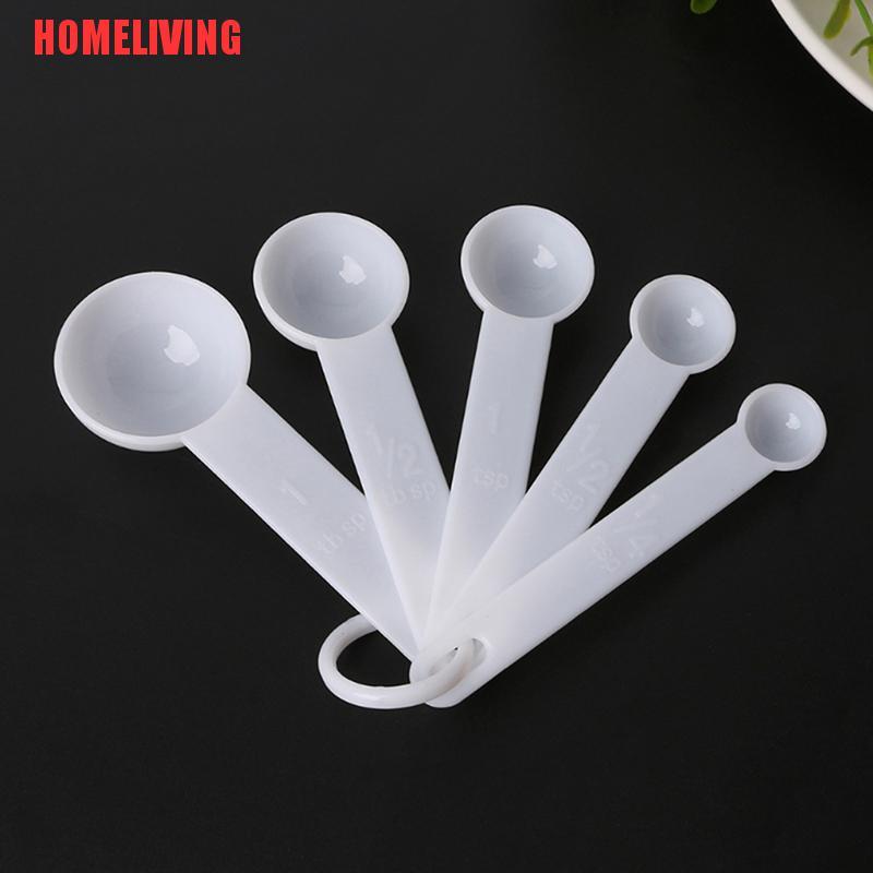 Set 5 Muỗng Đo Lường Bằng Nhựa Tiện Dụng Khi Làm Bánh