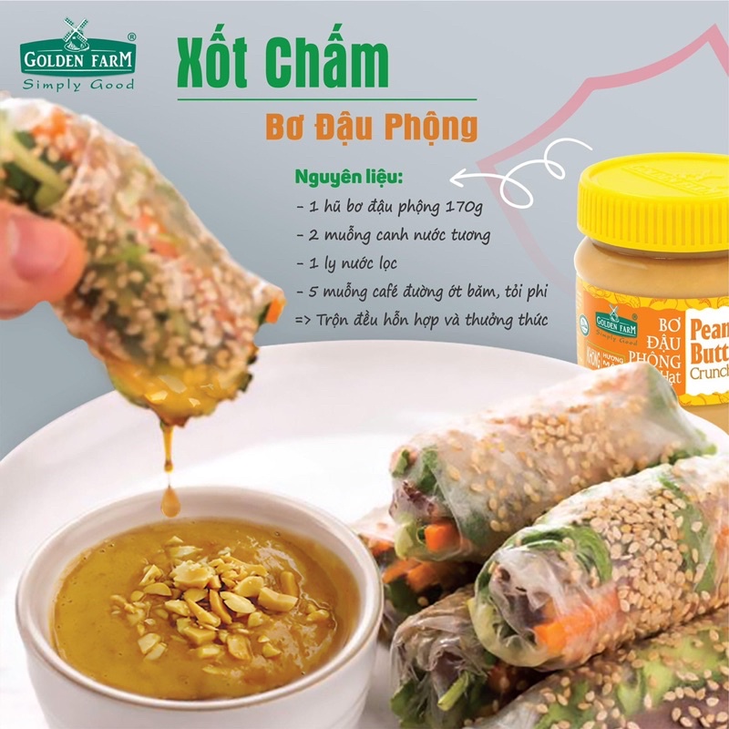 Bơ Đậu Phộng Hạt Golden- Farm