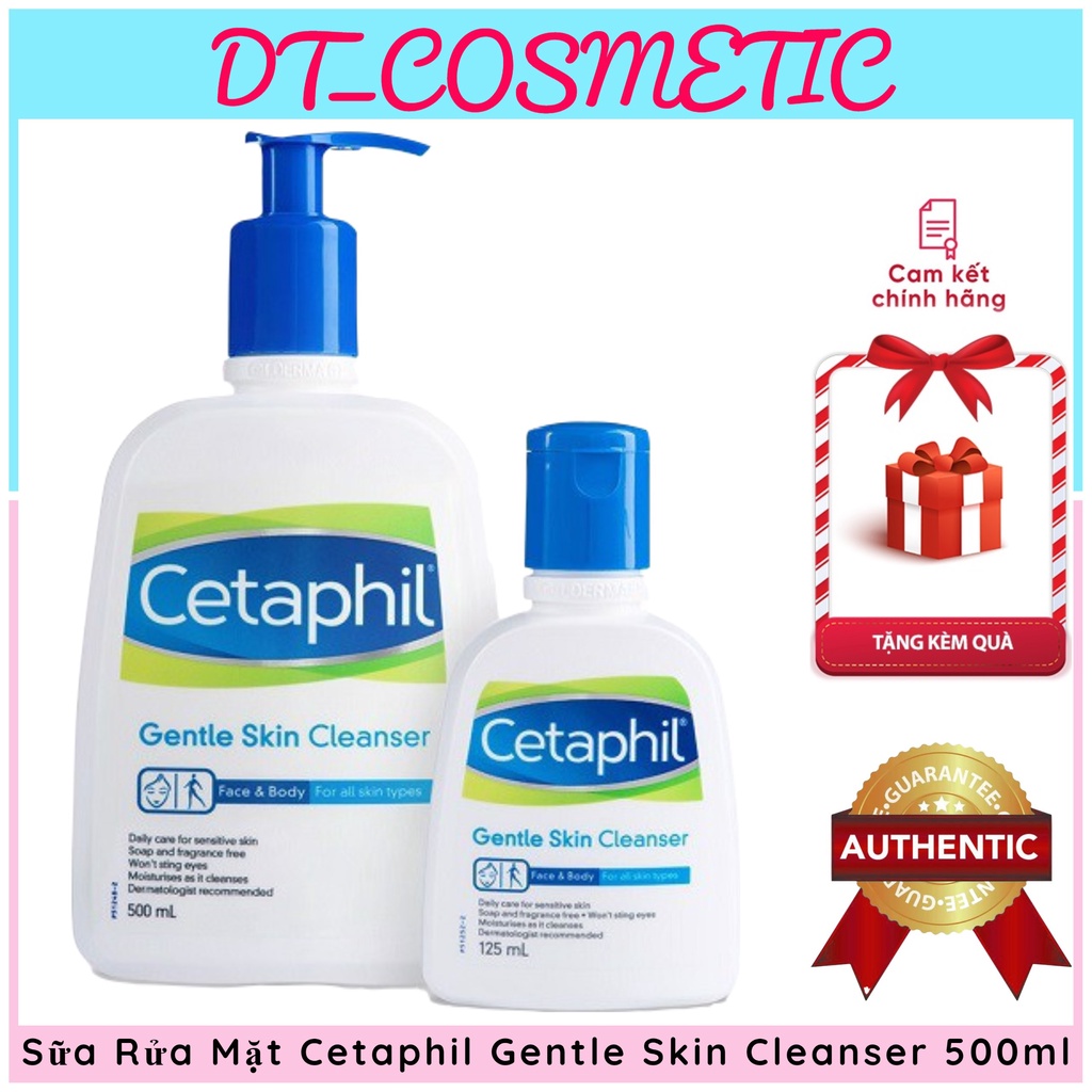Sữa rửa mặt Cetaphil Gentle Skin Cleanser , Sữa rửa mặt dùng cho da nhạy cảm không gây thích ứng da 125 - 500ml
