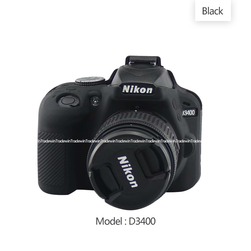 Mềm Vỏ Silicon Cao Su Bảo Vệ Thân Máy Ảnh Nikon D3400