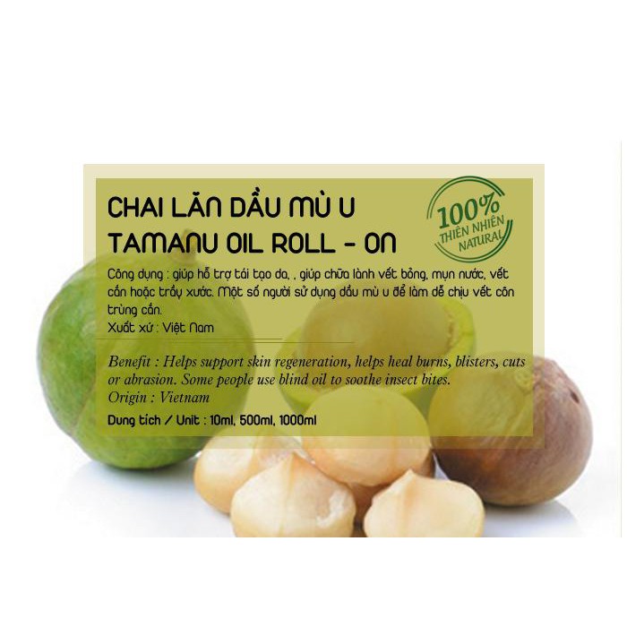 Chai Lăn Dầu Mù U nguyên chất làm giảm rạn da sẹo mụn, lành vết bỏng Purevess 10ml | BigBuy360 - bigbuy360.vn