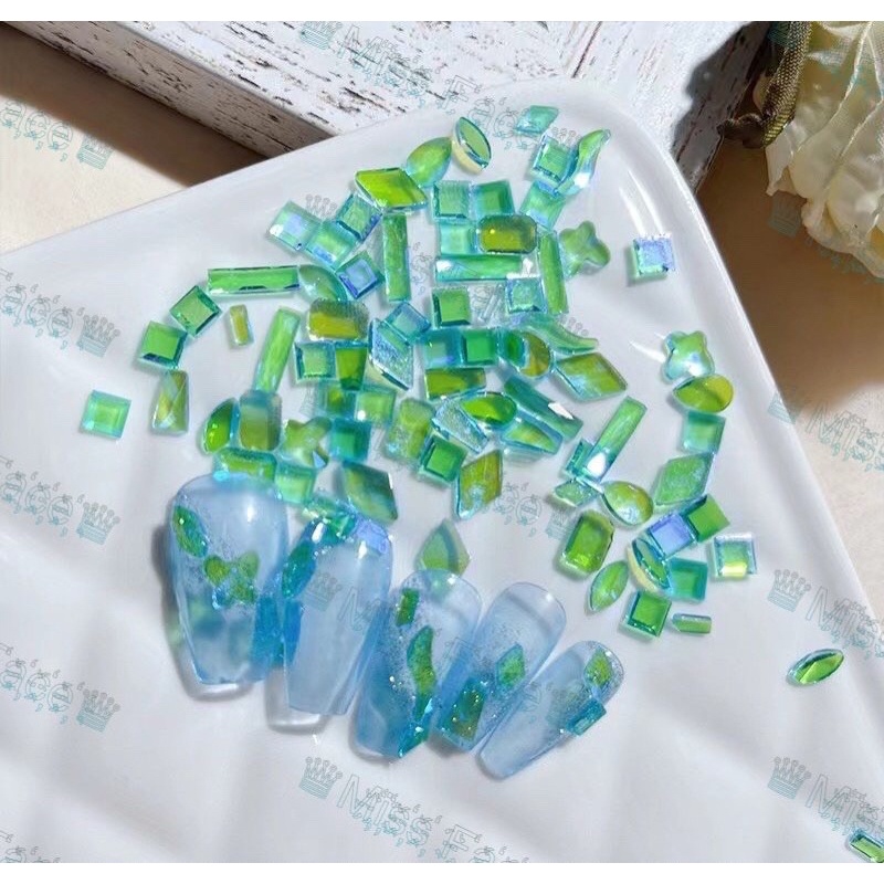 đá thạch chân bằng mix 100 viên