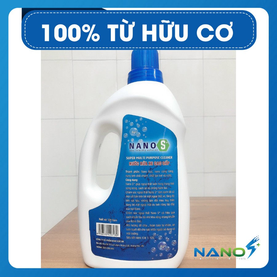 Dung dịch nước rửa xe ô tô  Nano S+ ( 500ml )