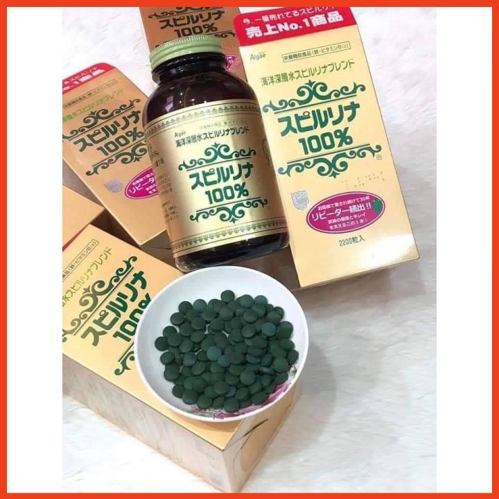 Tảo xoắn Nhật bản  hàng chuẩn nội địa, mẫu mới 2200 viên