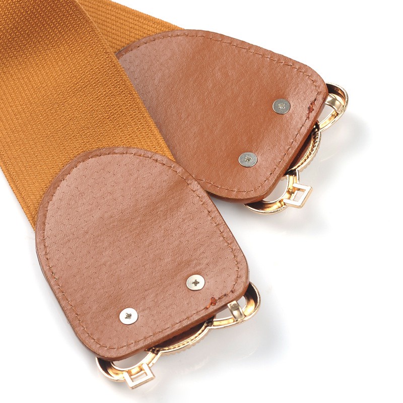 Đai Váy Da Thun Mặt Hoa Nhiều Màu Phối Đầm, Vest Cá Tính Bản To