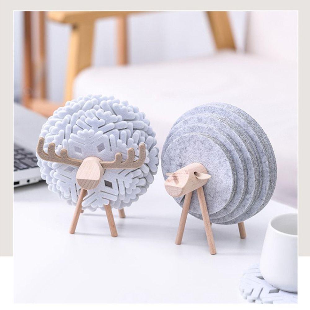 Đế Lót Ly Chống Trượt Hình Cừu Phong Cách Nhật Bản
