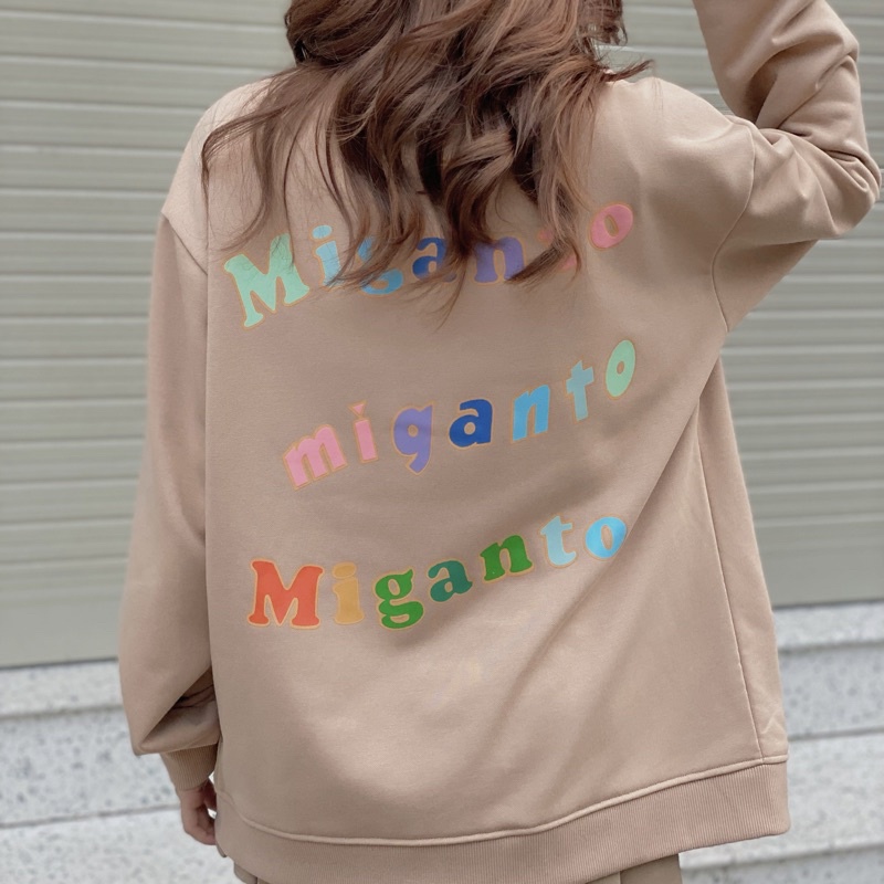 Áo khoác bomber form rộng cài nút in chữ miganto - MG028