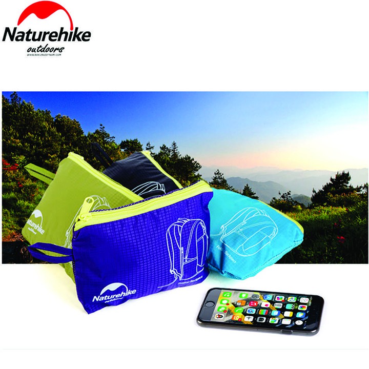 Balo du lịch dã ngoại phượt gấp gọn siêu nhẹ Naturehike NH15A119-B dành cho cả nam và nữ